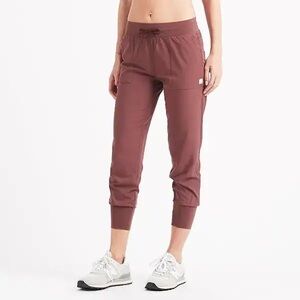 Vuori Summits Woven Athletic 25" Jogger in fig  / Brown - XL